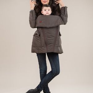 The M coat maternity and baby wearing coat medium